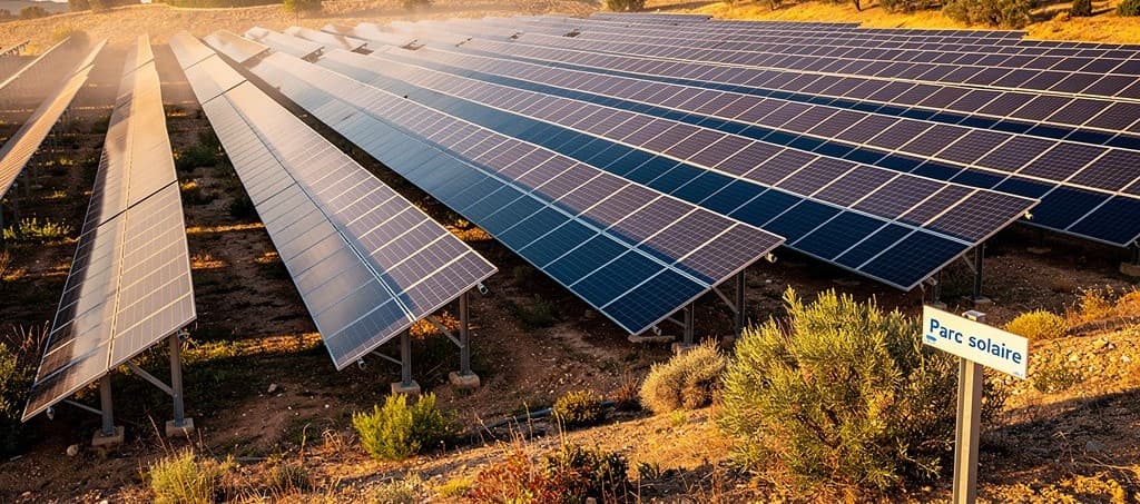 Centrale solaire zone activité Anjoly Vitrolles