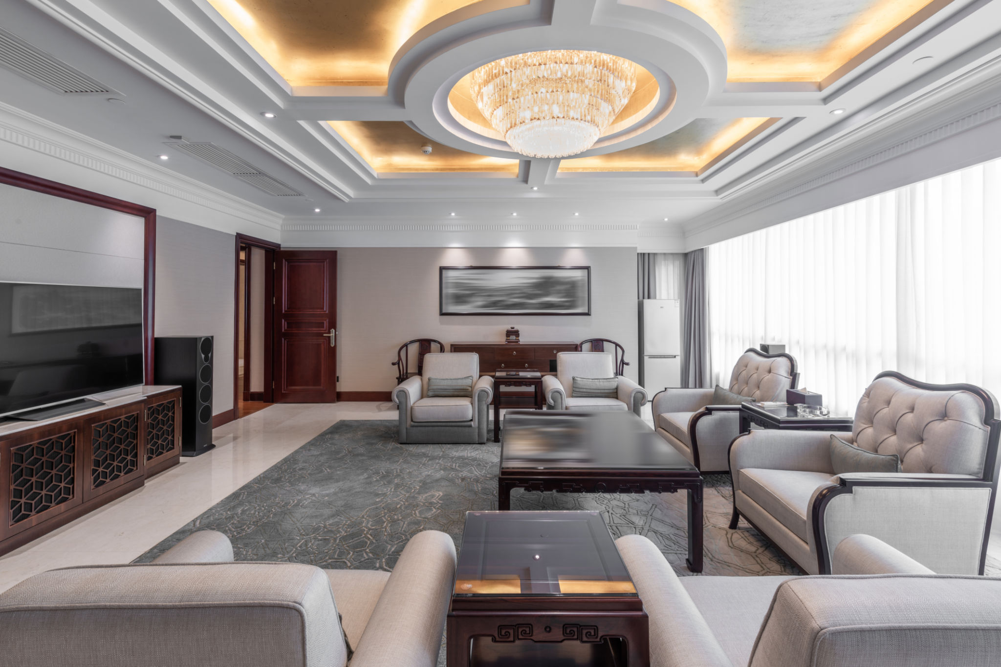 Dormitorio de lujo Barcelona - Suite principal con vestidor y reforma integral de alto standing