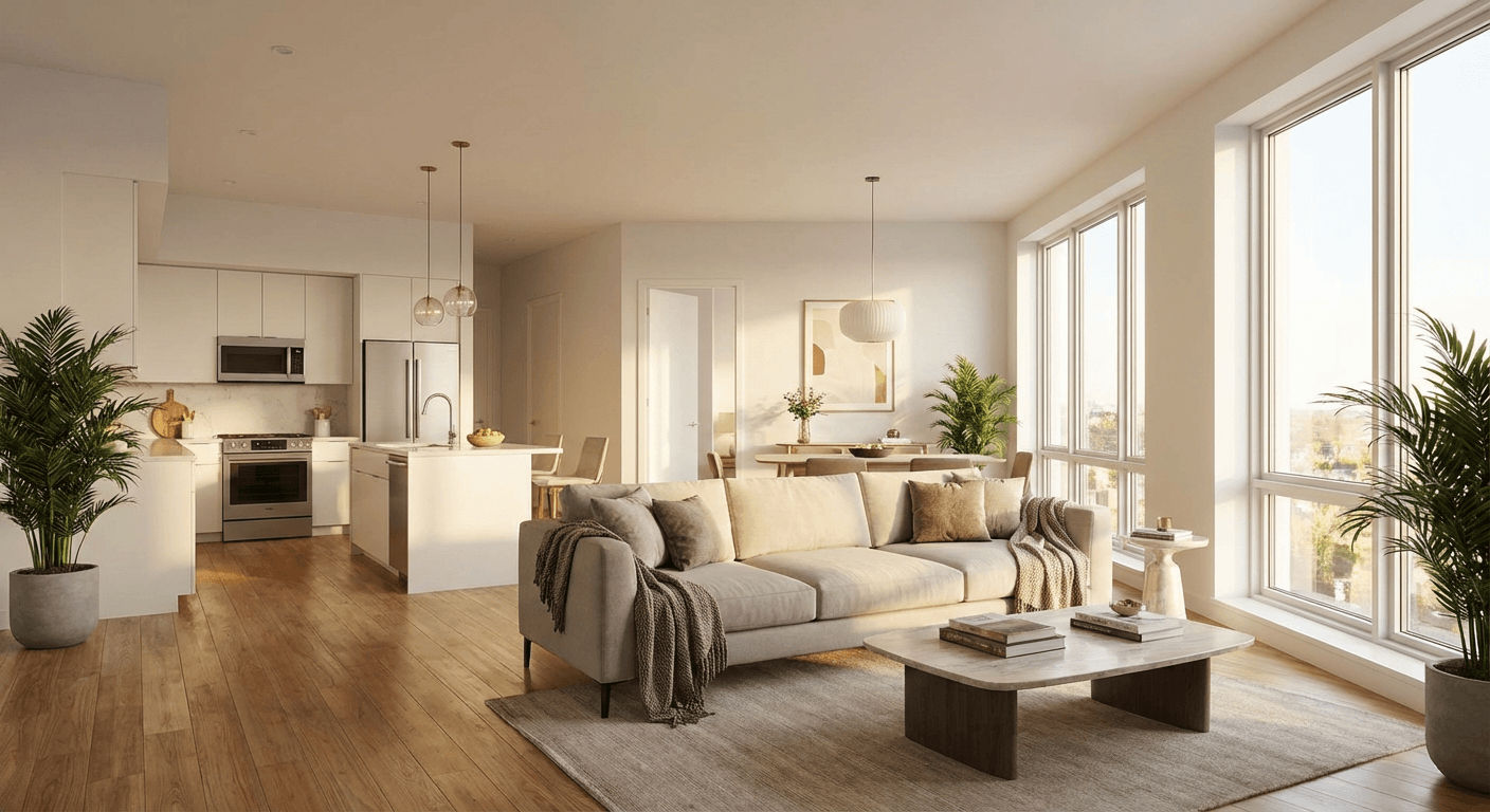 Wonderful newly renovated apartment with open-plan living space