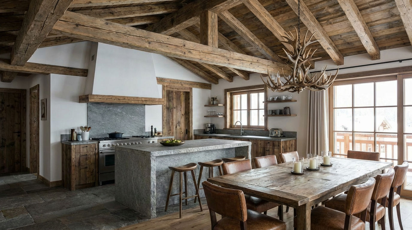 Rénovation chalet Valais intérieur