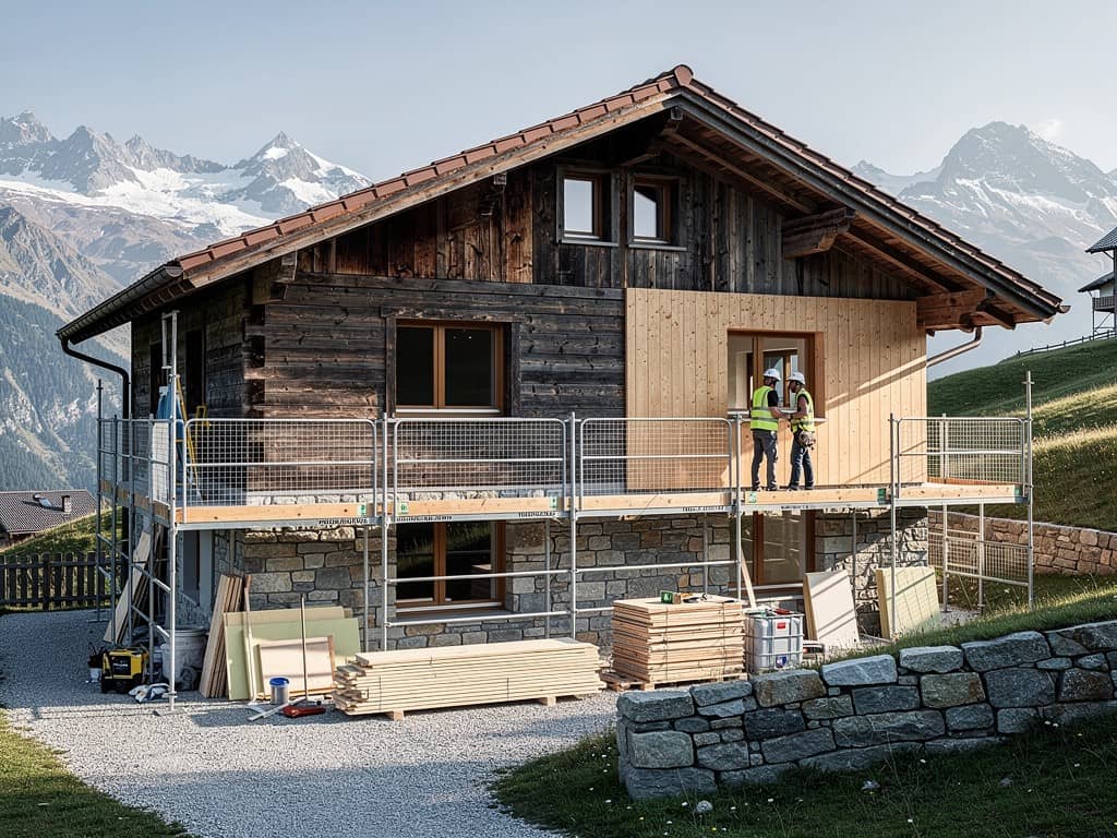 Rénovation façade Valais