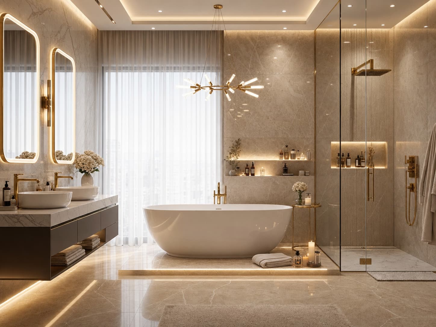 Équipe de rénovation salle de bain en Valais - carrelage, sanitaire, finitions, chantier propre
