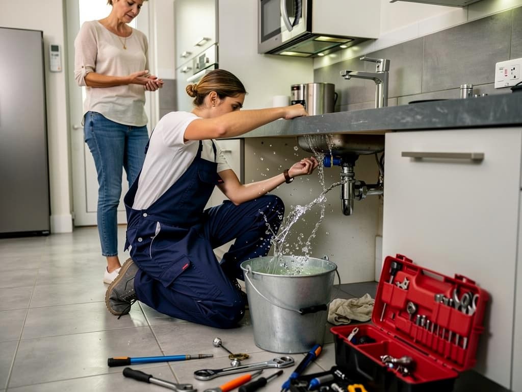Rénovation salle de bain Yverdon - Lavabo, robinet et plomberie adaptés pour une modernisation soignée