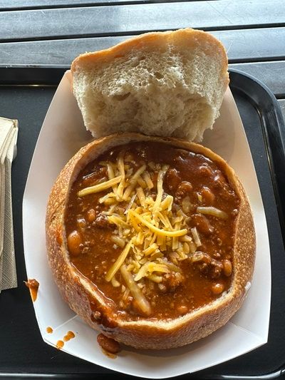 Chili Bread Bowl at Pier 39, San Francisco. 