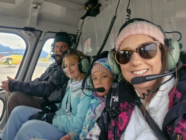 Erica Smithers, Alaska Cruise Excursion - Juneau helicopter ride.