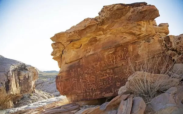 Petroglyphs in Gold Butte, Nevada