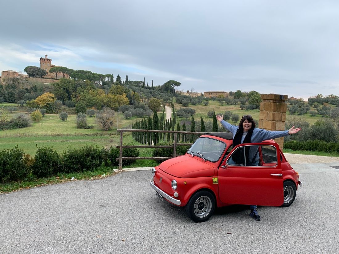 The classic Fiat 500 for getting around Tuscany. 