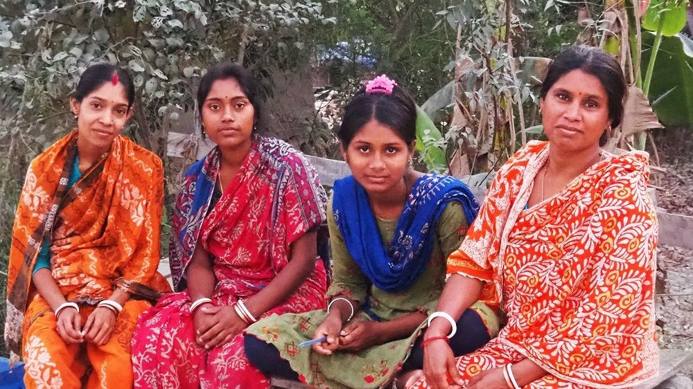 Ladies we met at Bali Island, Ganges River Cruise port of call.