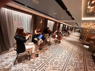 Entertainment on board Oceania Vista. 