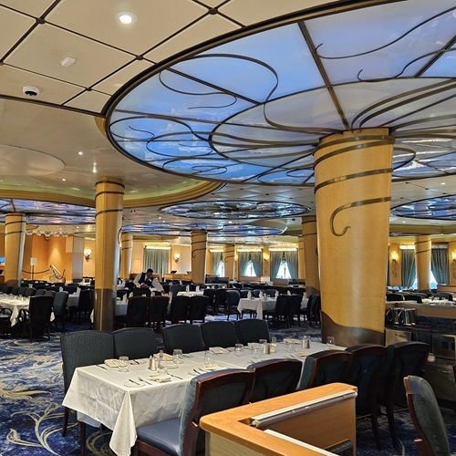 Triton's Restaurant onboard the Disney Wonder Disney Cruie Ship from Australia.