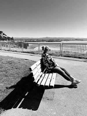 People watching at the Santa Cruz Boardwalk, California.