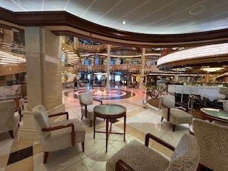 Royal Princess from Sydney, interior common areas.