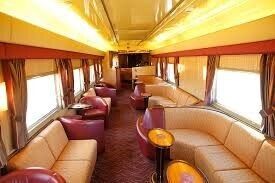 The lounge carriage onboard The Ghan.