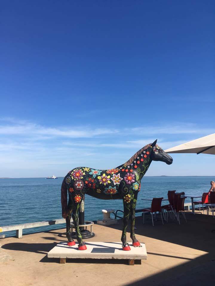 Horse Statue Stikes Hill Wharf, Darwin