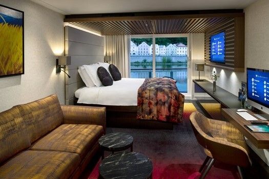 The cabins onboard AmaWaterways river cruises.