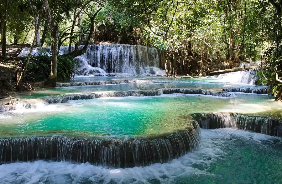 Kuang Si Falls, visit Laos, travel expert.