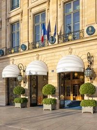 The famous facade of the Ritz Paris.