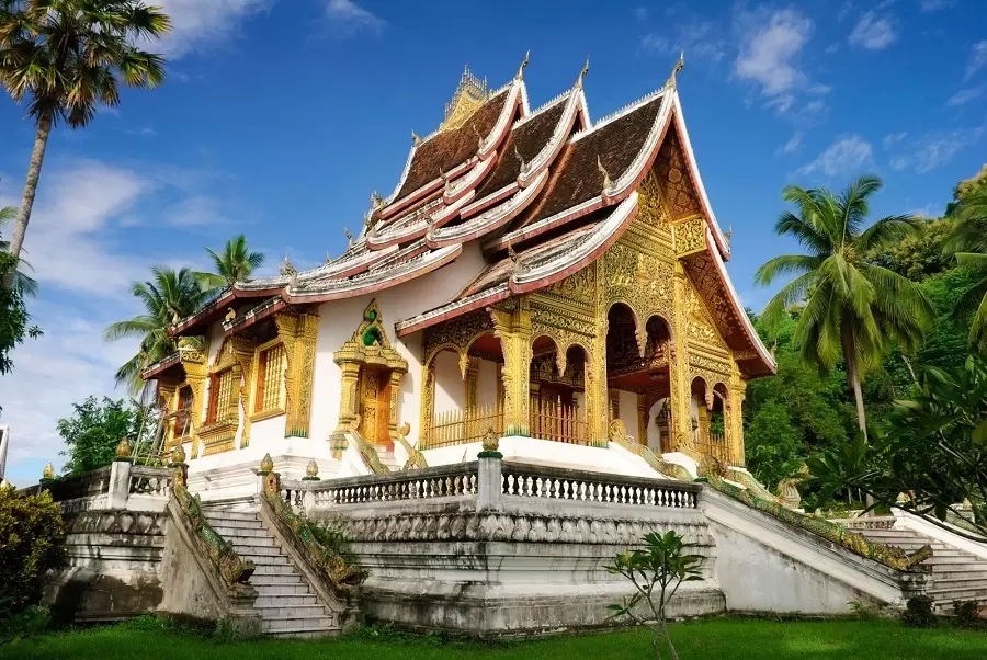 Wat Haw Pha Bang, temple in Luang Prabang, Laos, with Laos travel expert, Enticing Laos Adventures.