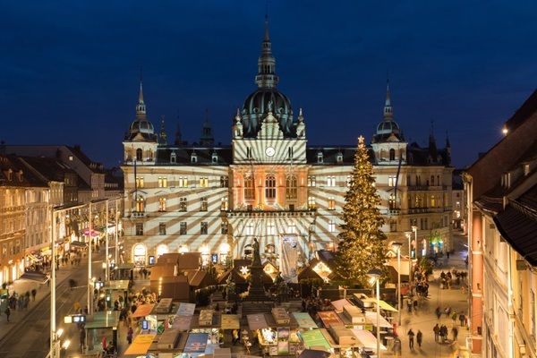 Graz City Hall Christmas Markets, Austria.