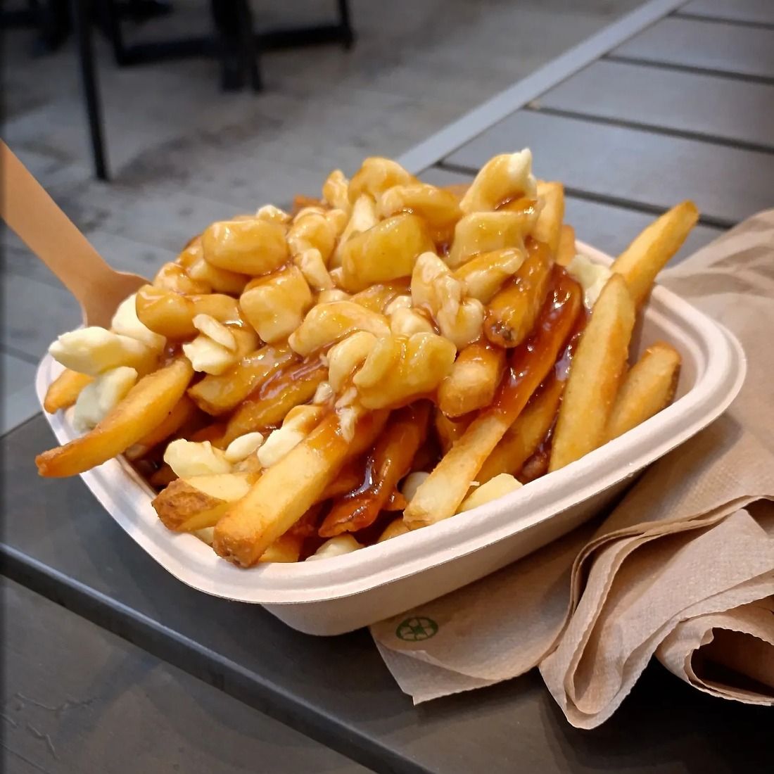 Poutine at the Capilano Suspension Bridge - a must do in Vancouver!