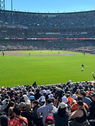 Giants Baseball Game, at Oracle Park.