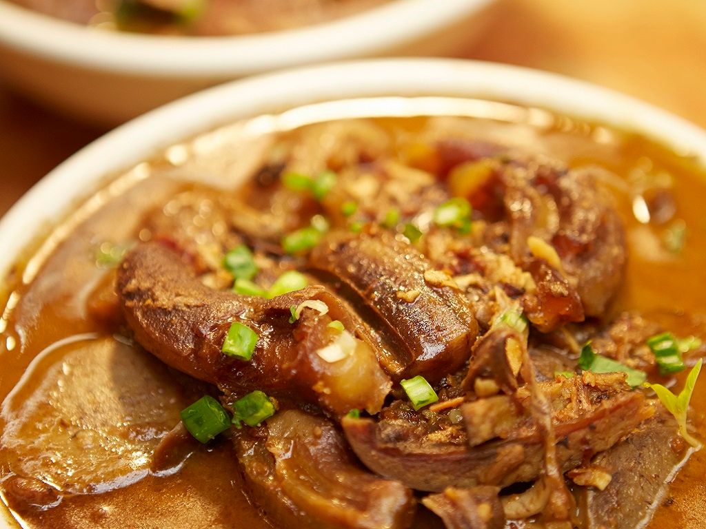 Hong Kong Food Market Offal Dish. Don't knock it until you've tried it!