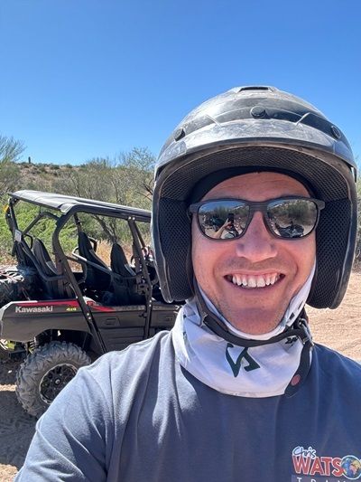 Chris Watson enjoying a UTV Adventure in the Sonoran Desert, Arizona.