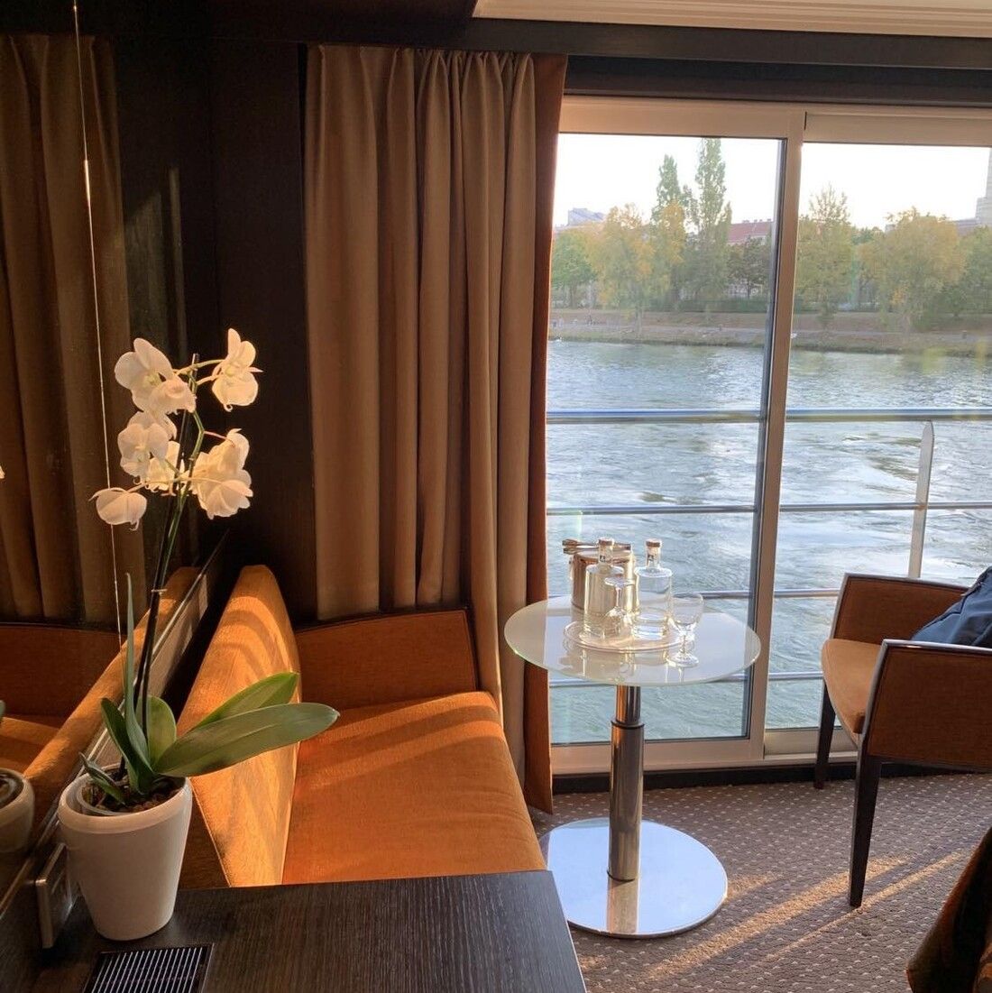 Panorama Suite onboard Avalon Waterways, Danube River Cruise in Europe.