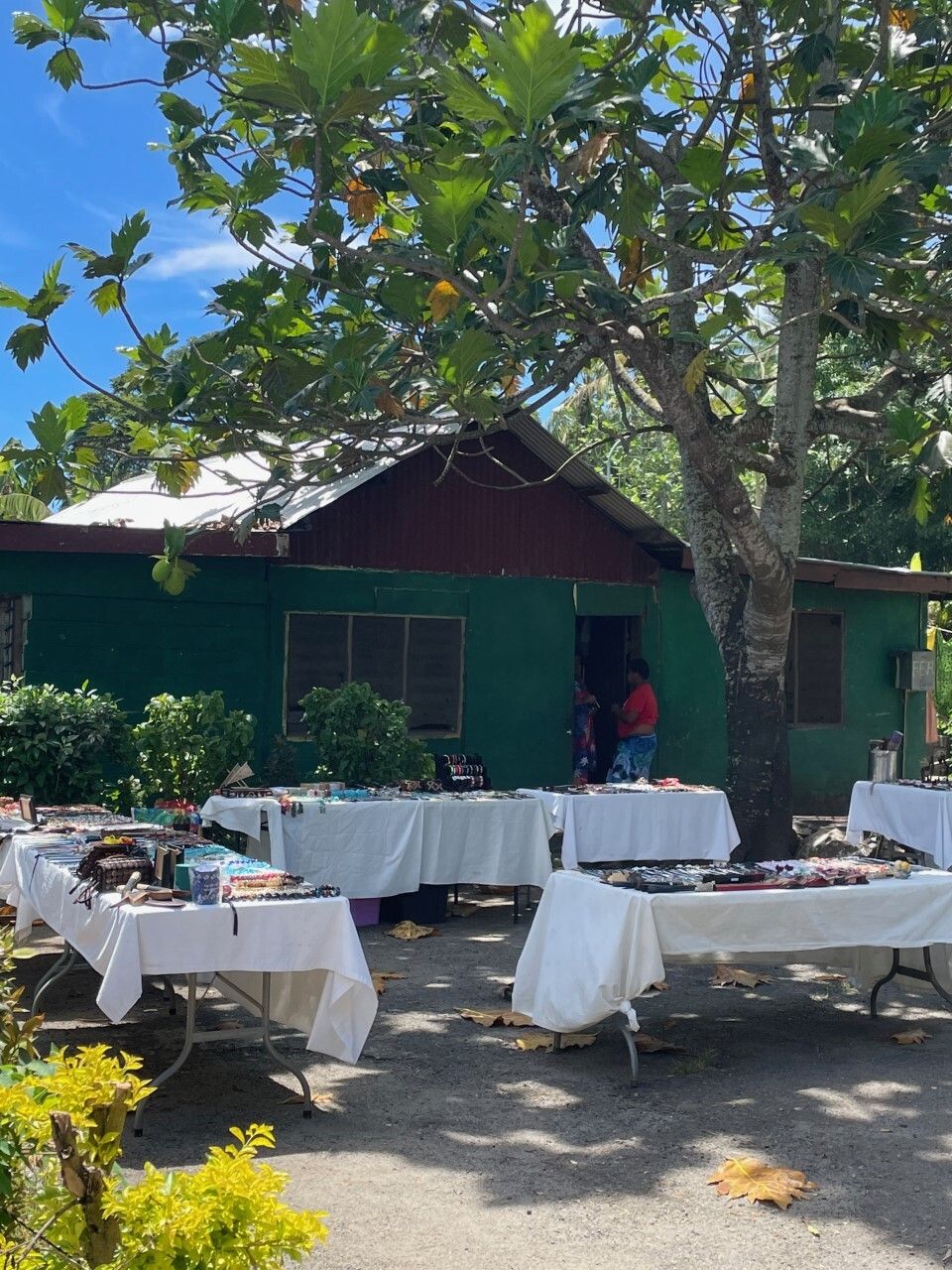 Goods handcrafted by the Village women, my Fiji holiday