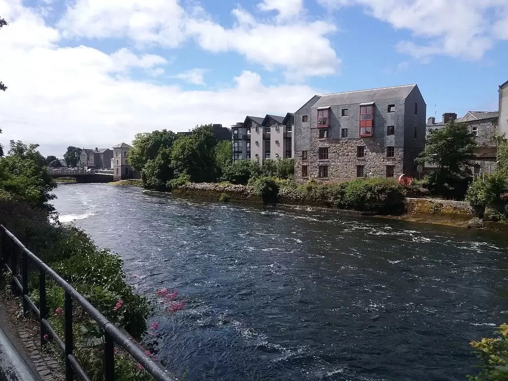 Galway River making its way out to the bay, Ireland Travel Itinerary