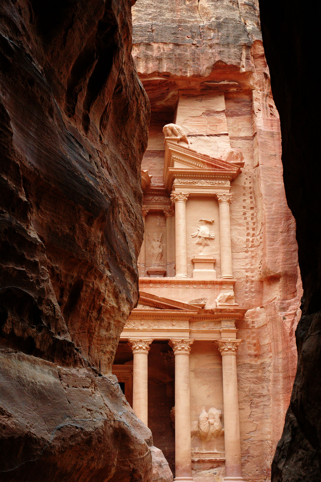 The treasury in Petra, Jordan