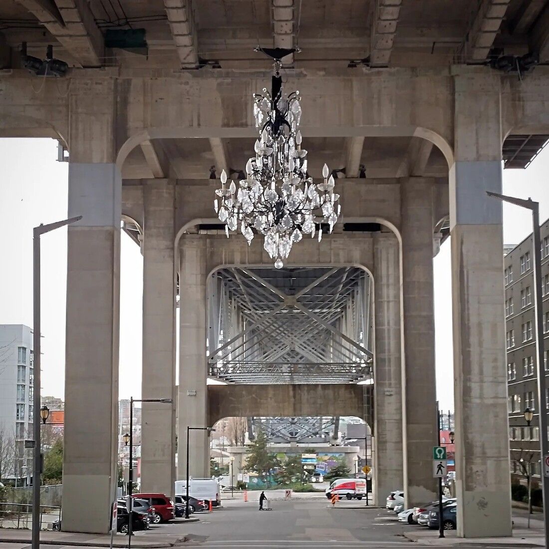 Spinning Chandelier, Vancouver Canada