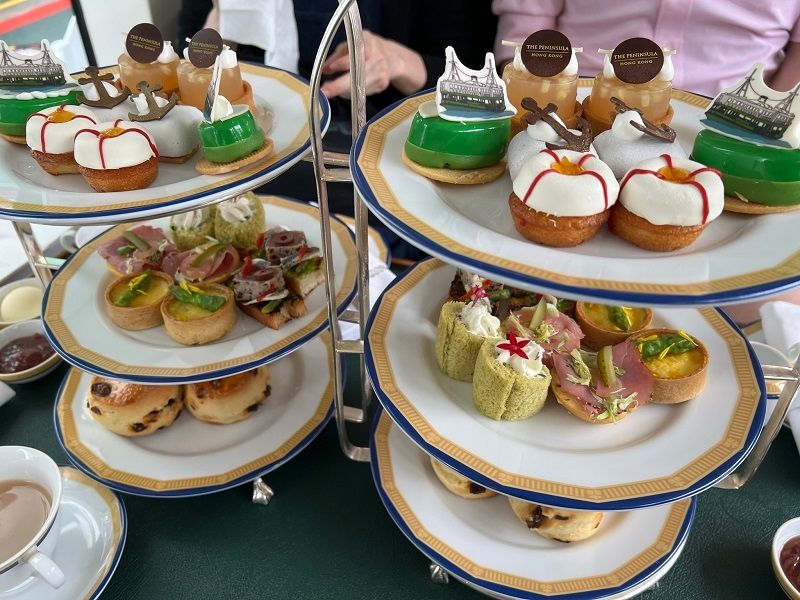 Peninsular Star Ferry, some of the sweet and savoury treats on the High Tea Cruise in Hong Kong