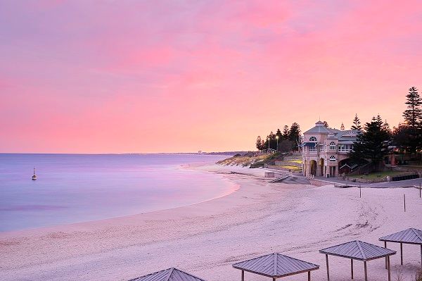 Indian Ocen sunset at Cottesloe Beach, Perth