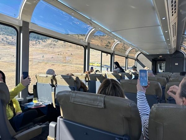 Arrival into Glenwood Springs on the Rocky Mountaineer - Rockies to Red Rocks.