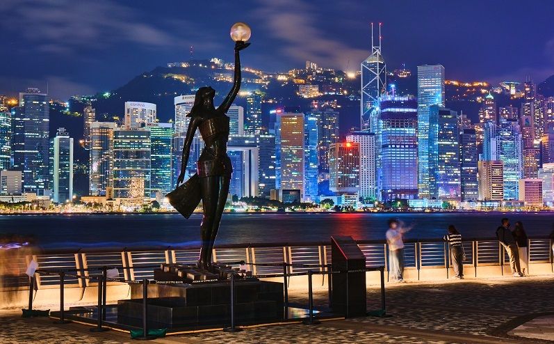 The Avenue of Stars, Tsim Sha Tsui in Hong Kong