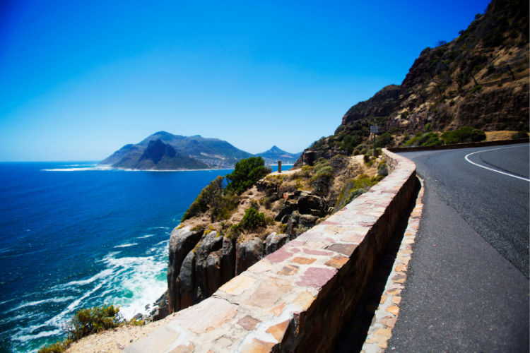 Scenic Chapman's Peak Drive, Cape Town.