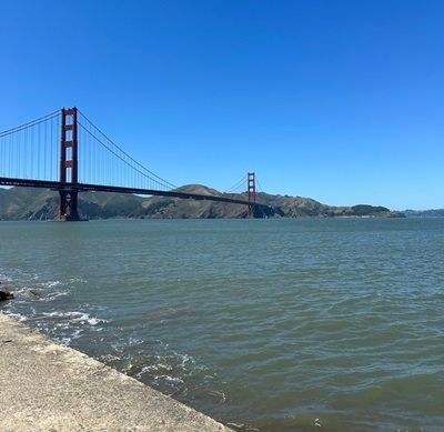 Views of the Golden Gate Bridge from your Blazing Saddles bike tour of San Fran. 