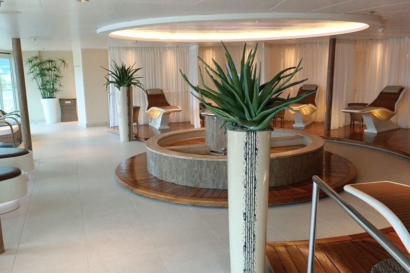 Luxury cruise line Seabourn's Spa and Wellness area.