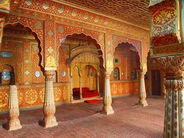 Bikaner Junagarh Palace Maharajas Room, Touring Bikaner Rajasthan