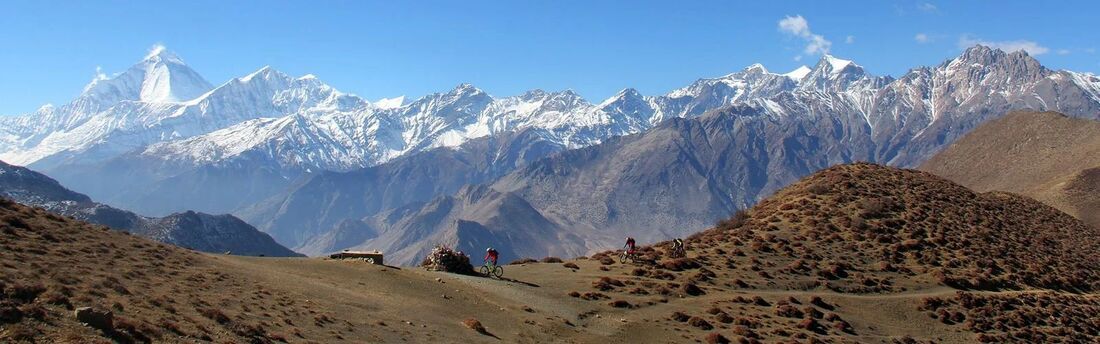 Upper Mustang, Nepal. A scenic mountain biking paradise and highlight destinations for mountain cyclists worldwide. 