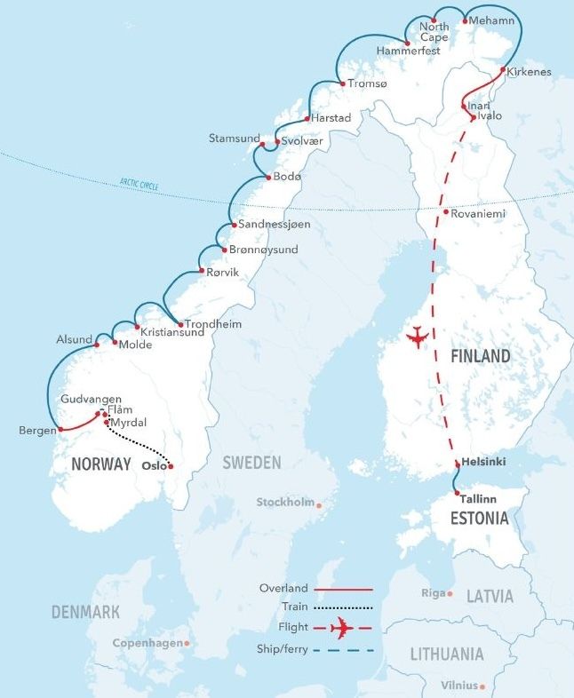 Se demande les pays scandinaves hivernaux