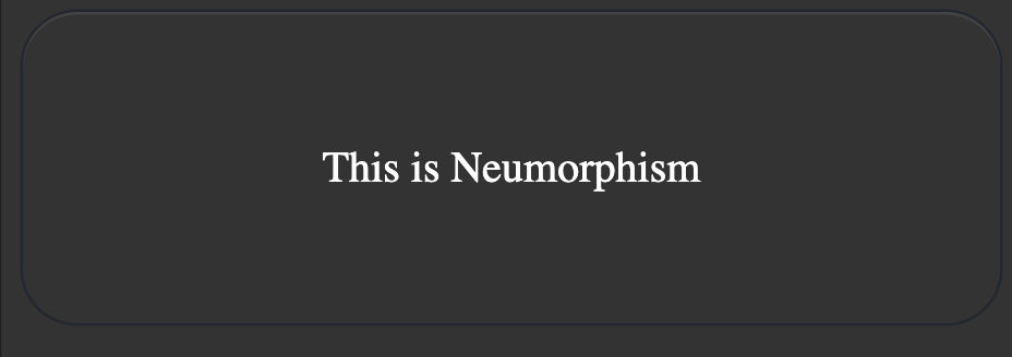 Neumorphismoutside