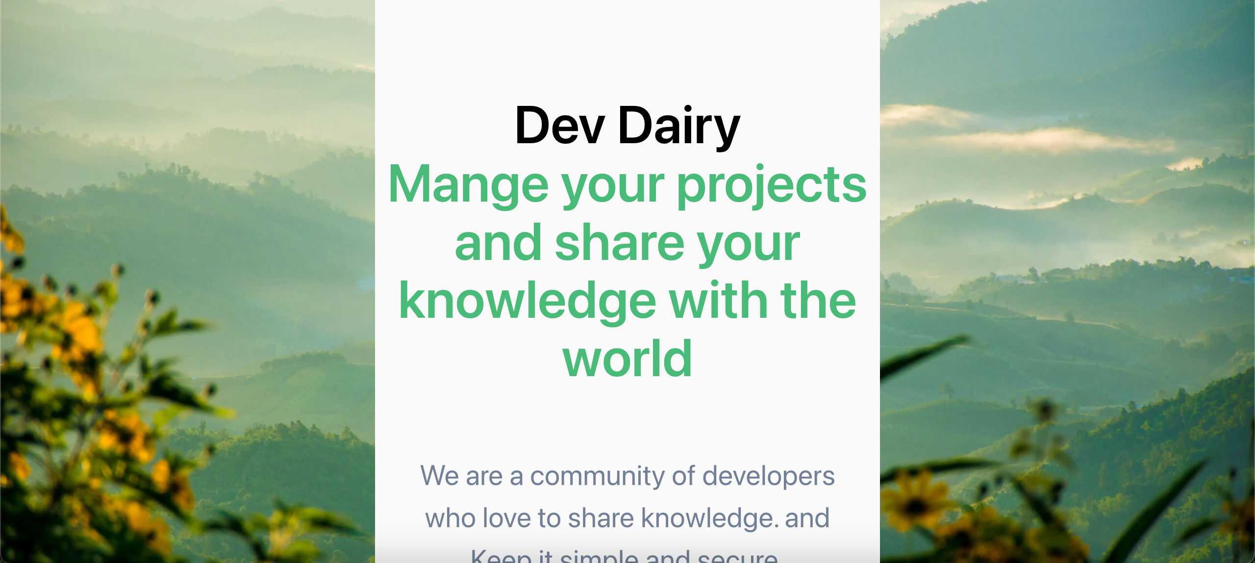 Dev Dairy Image