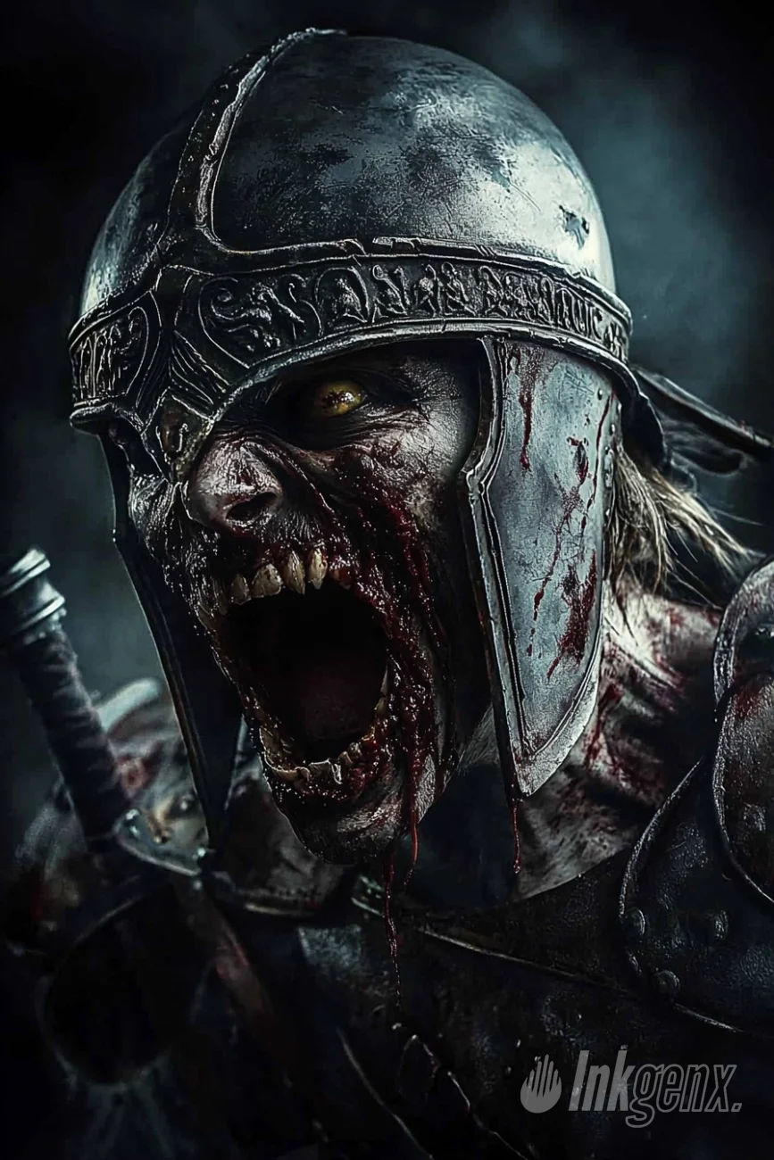 Horror-Zombie|Warrior Soldier White Walker Zombie|15