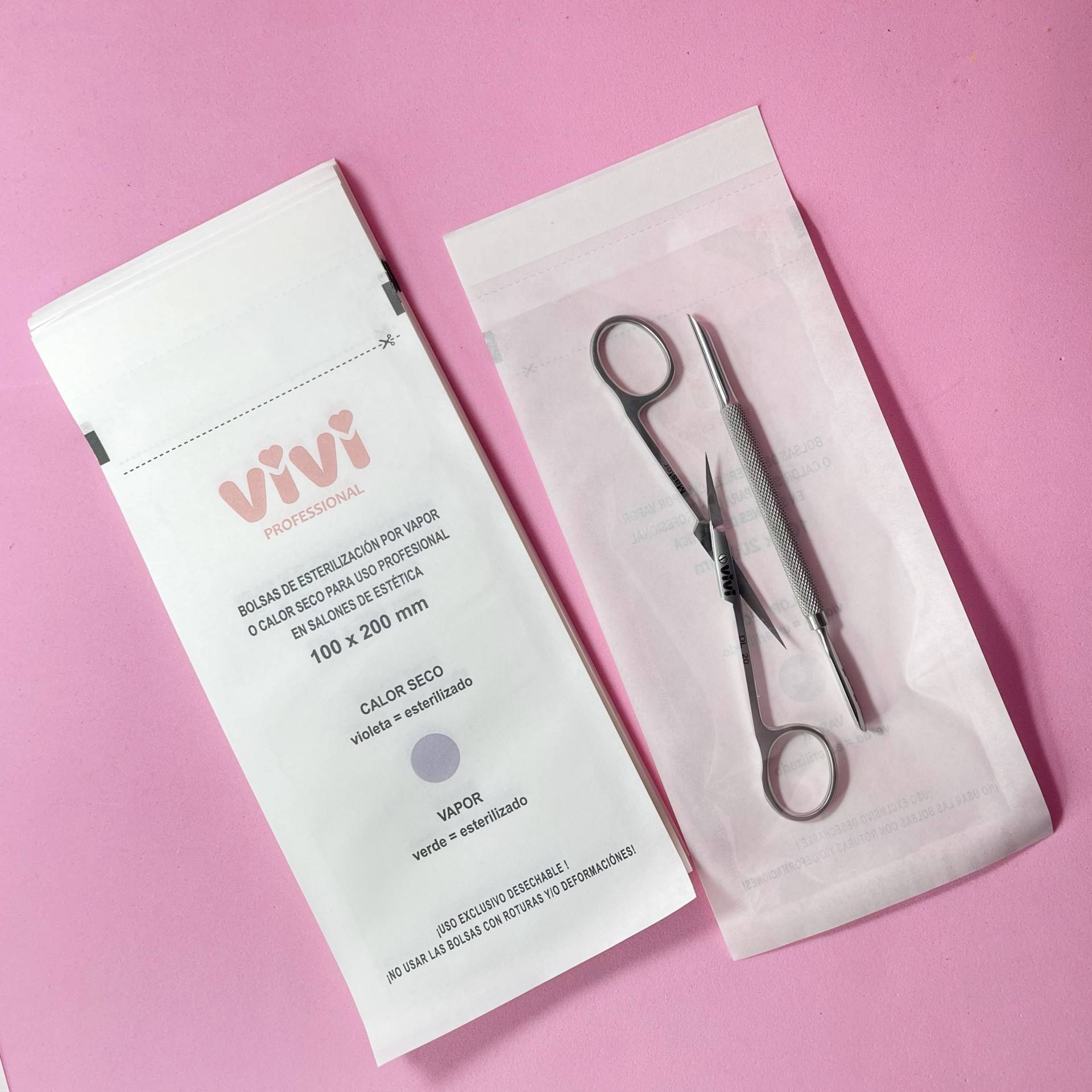 Sachets de stérilisation (pack de 100 unités) - VIVINAILS