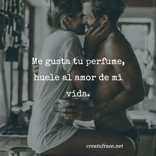 Me gusta tu perfume, huele al amor de mi vida. Me gusta tu perfume, huele al amor de mi vida.