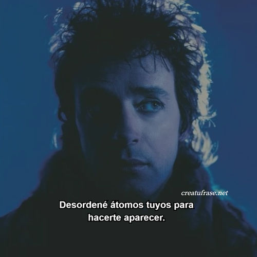 Desordené átomos tuyos para hacerte aparecer.