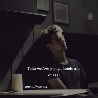 Todo vuelve y pega donde más duele.