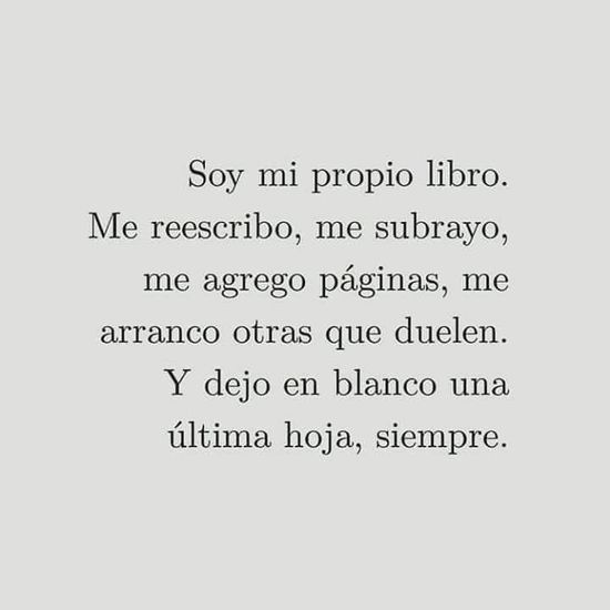 Crea Tu Frase – Soy mi propio libro. Me reescribo, me subrayo, me (1  Imágenes)